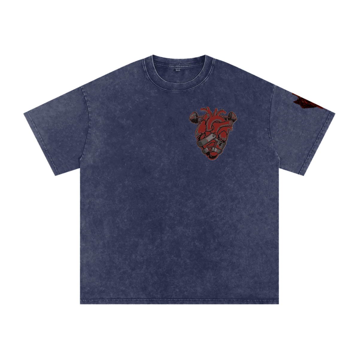 Snow Washed Oversized Cotton T-Shirt