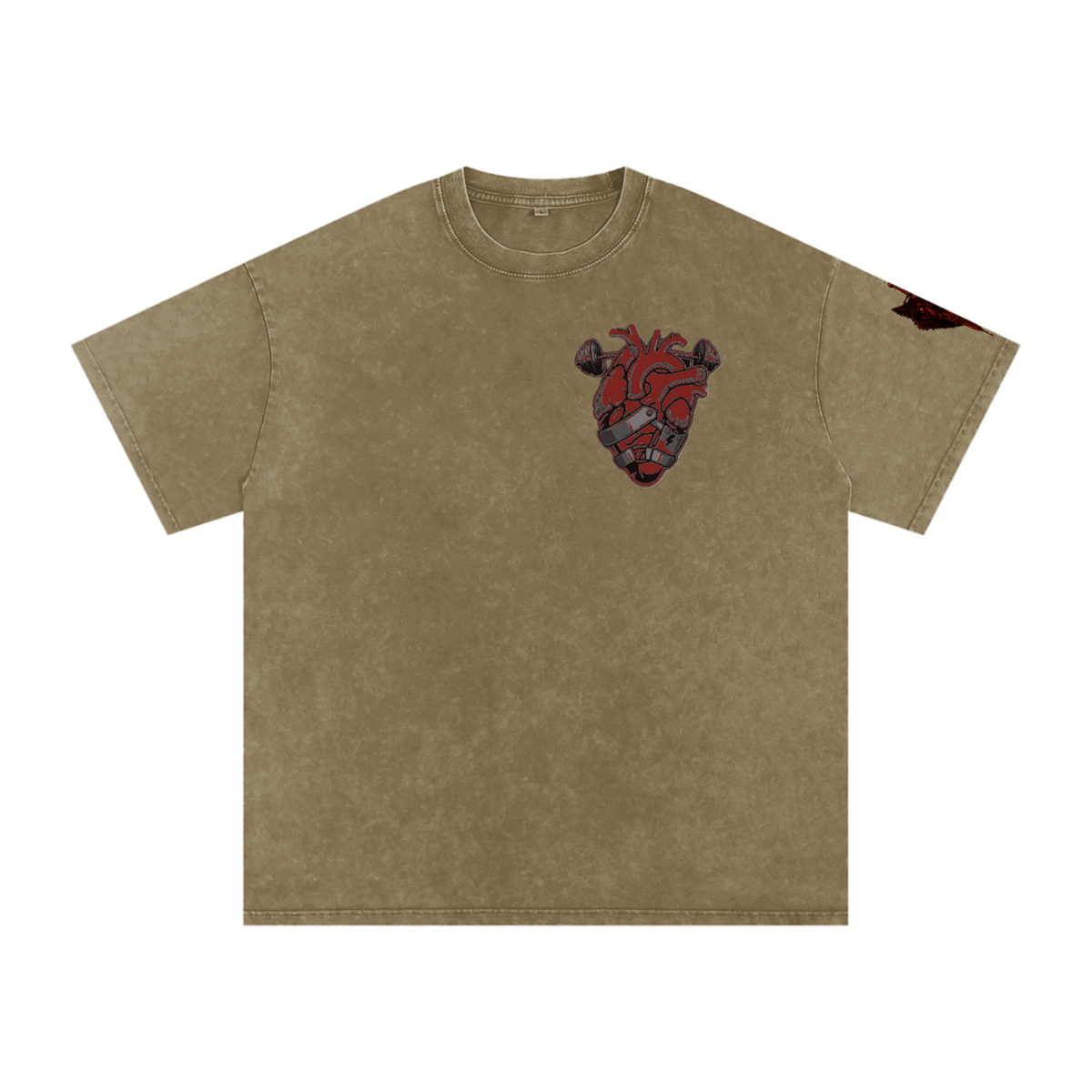 Snow Washed Oversized Cotton T-Shirt
