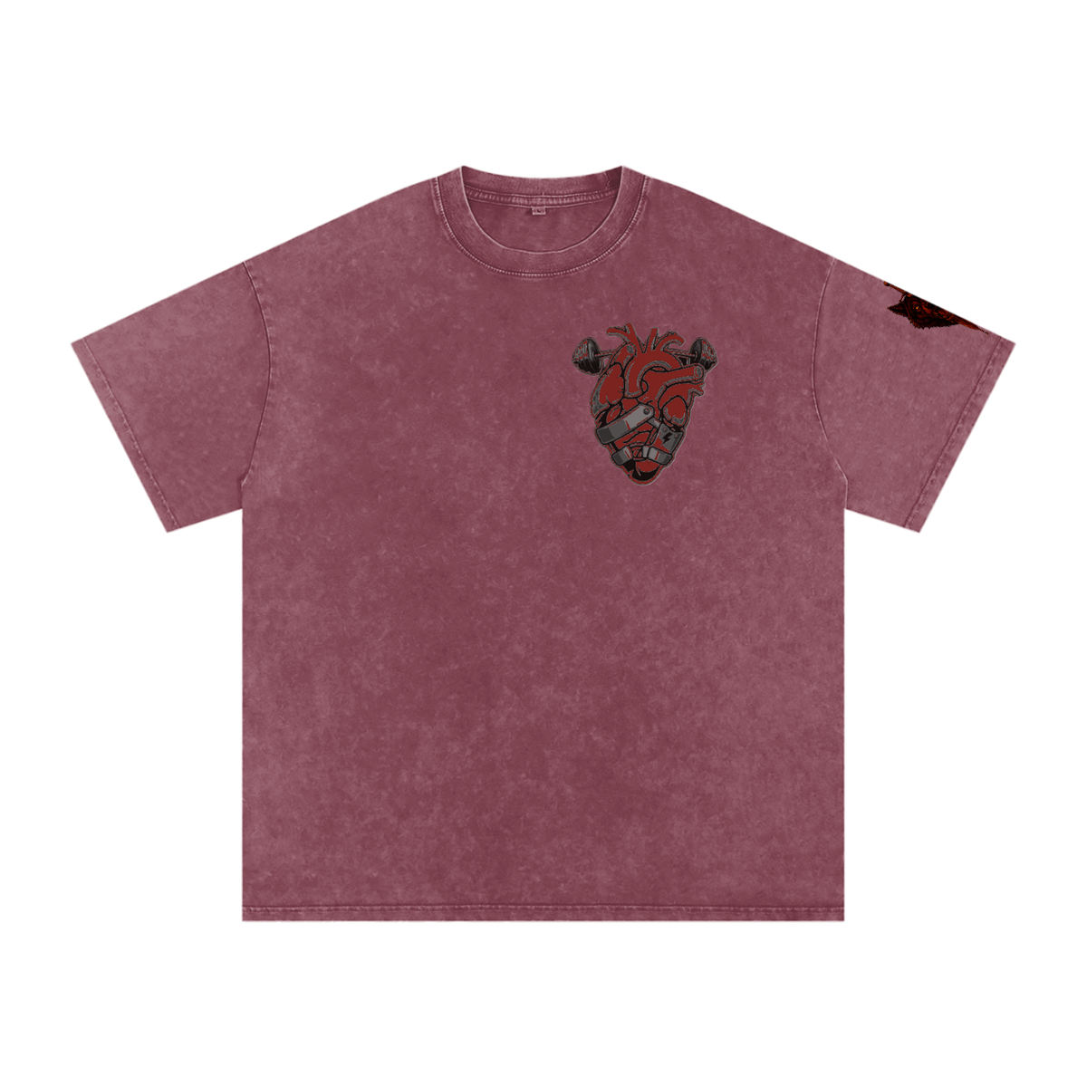 Snow Washed Oversized Cotton T-Shirt