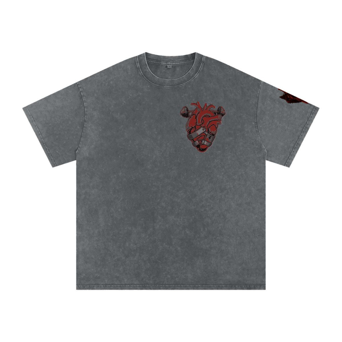 Snow Washed Oversized Cotton T-Shirt