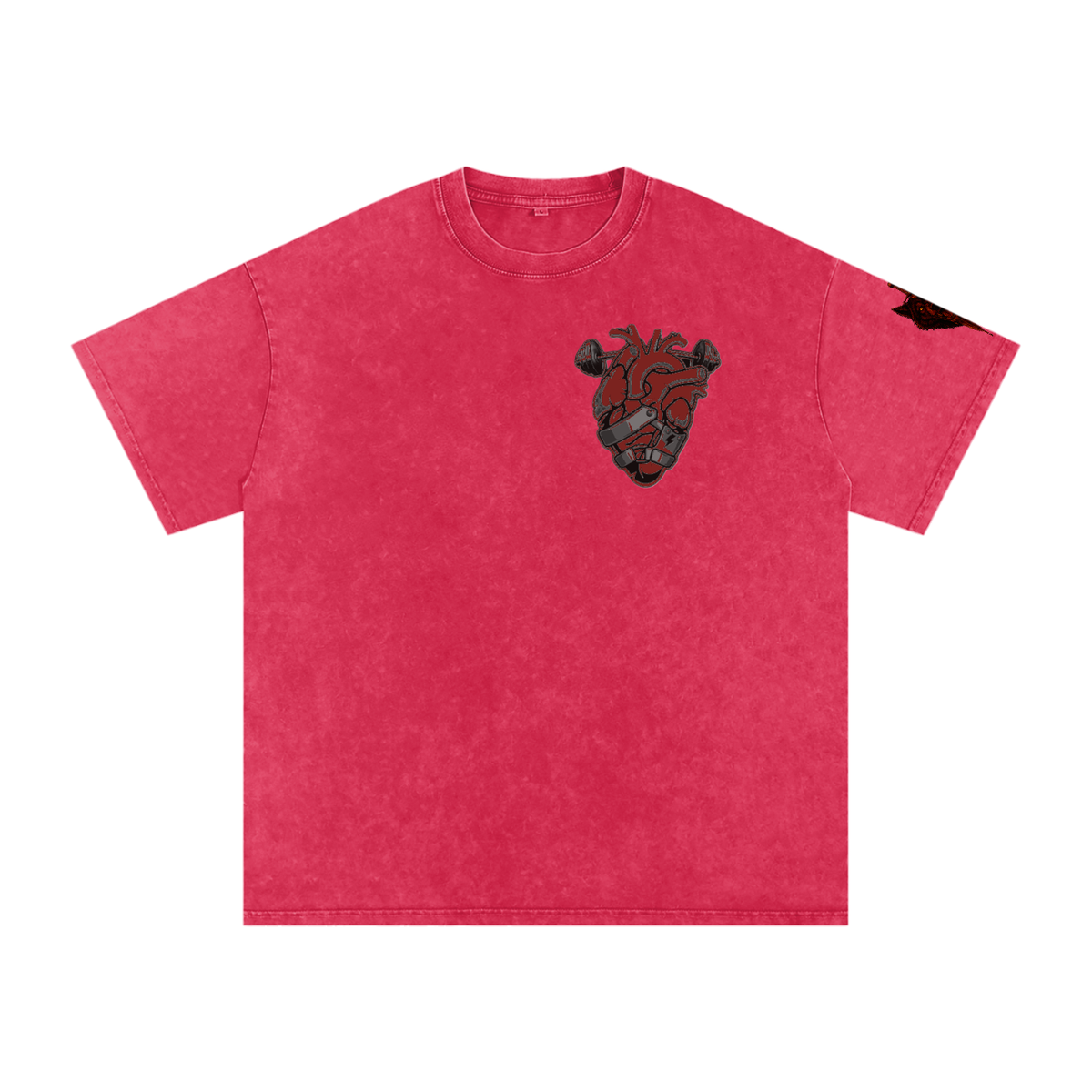 Snow Washed Oversized Cotton T-Shirt