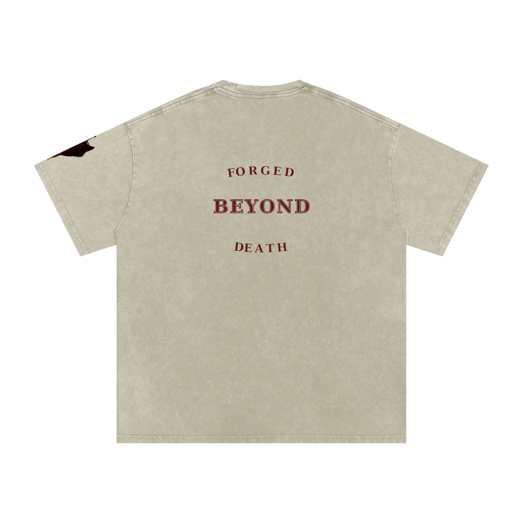 Snow Washed Oversized Cotton T-Shirt