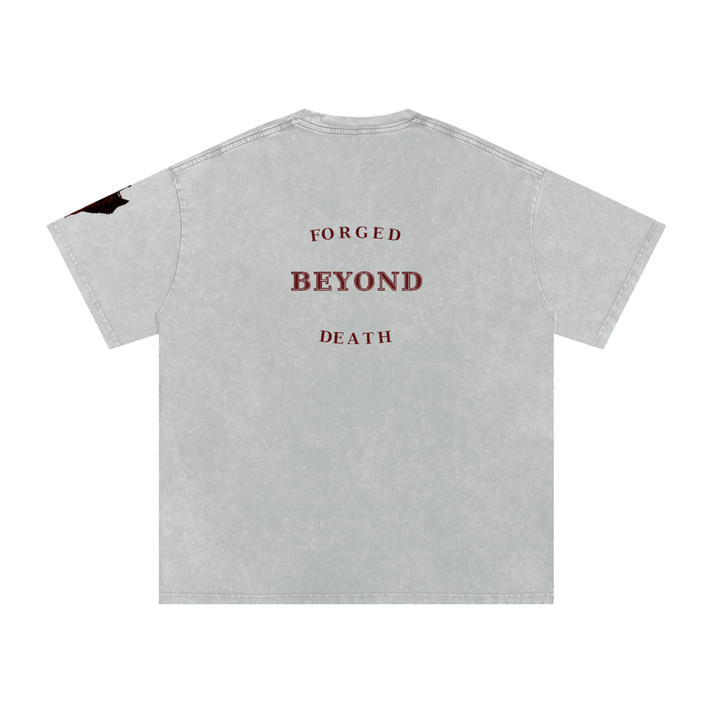Snow Washed Oversized Cotton T-Shirt