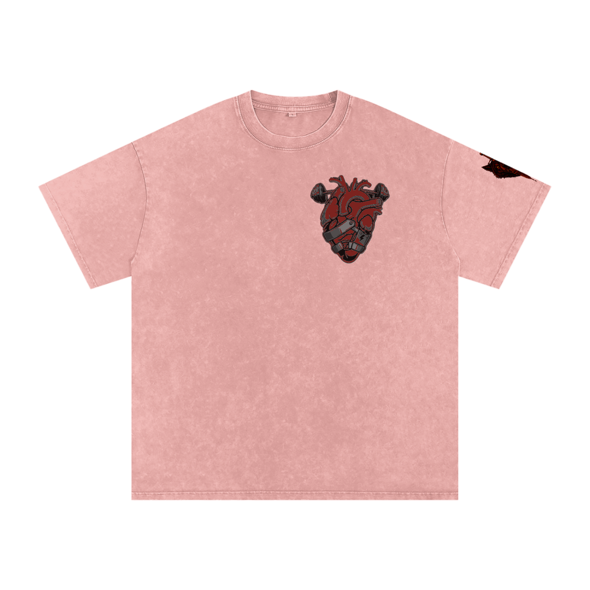 Snow Washed Oversized Cotton T-Shirt