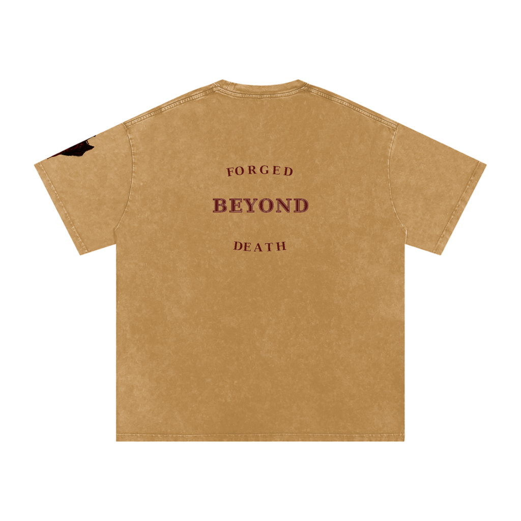 Snow Washed Oversized Cotton T-Shirt