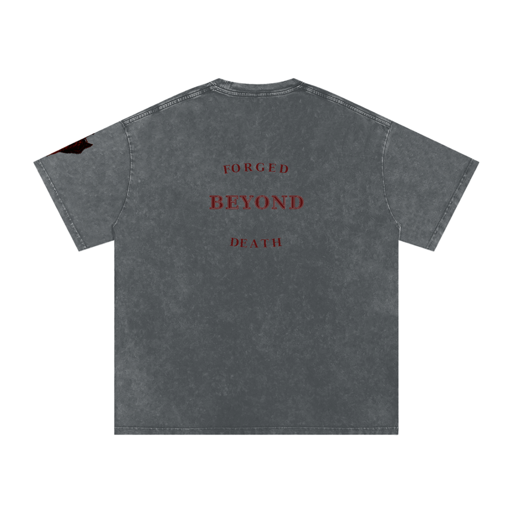 Snow Washed Oversized Cotton T-Shirt