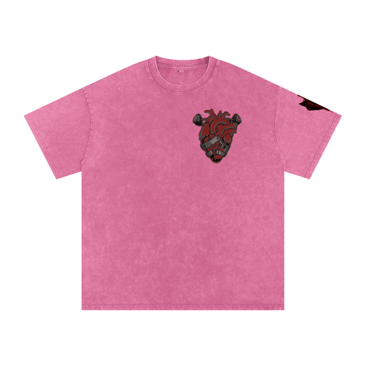 Snow Washed Oversized Cotton T-Shirt